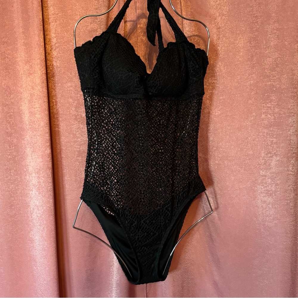 Mossimo on piece black swimsuit sz S - Picture 2 of 4